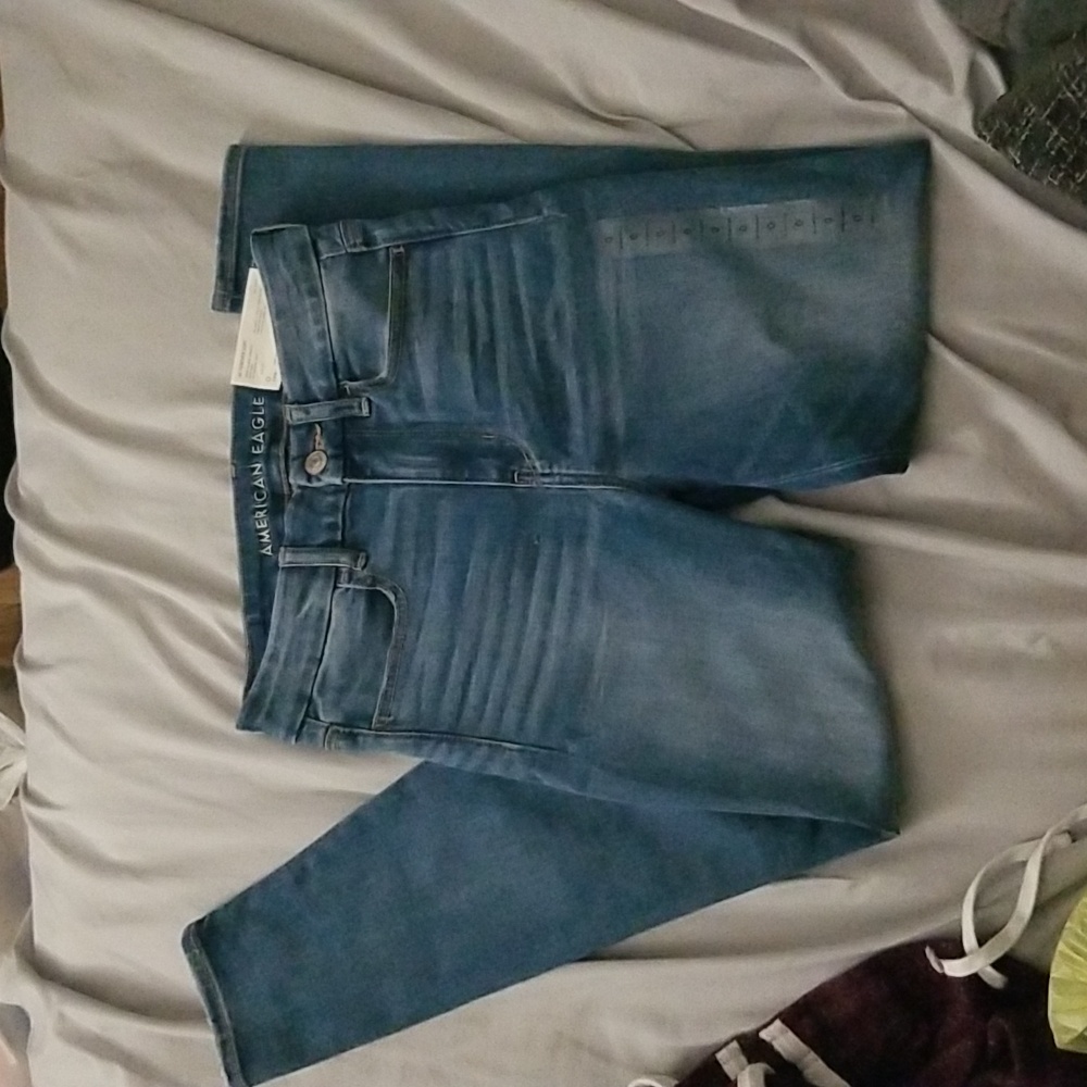 NWT American Eagle Women's jeans super hi-rise jegging 0 x-short forever soft